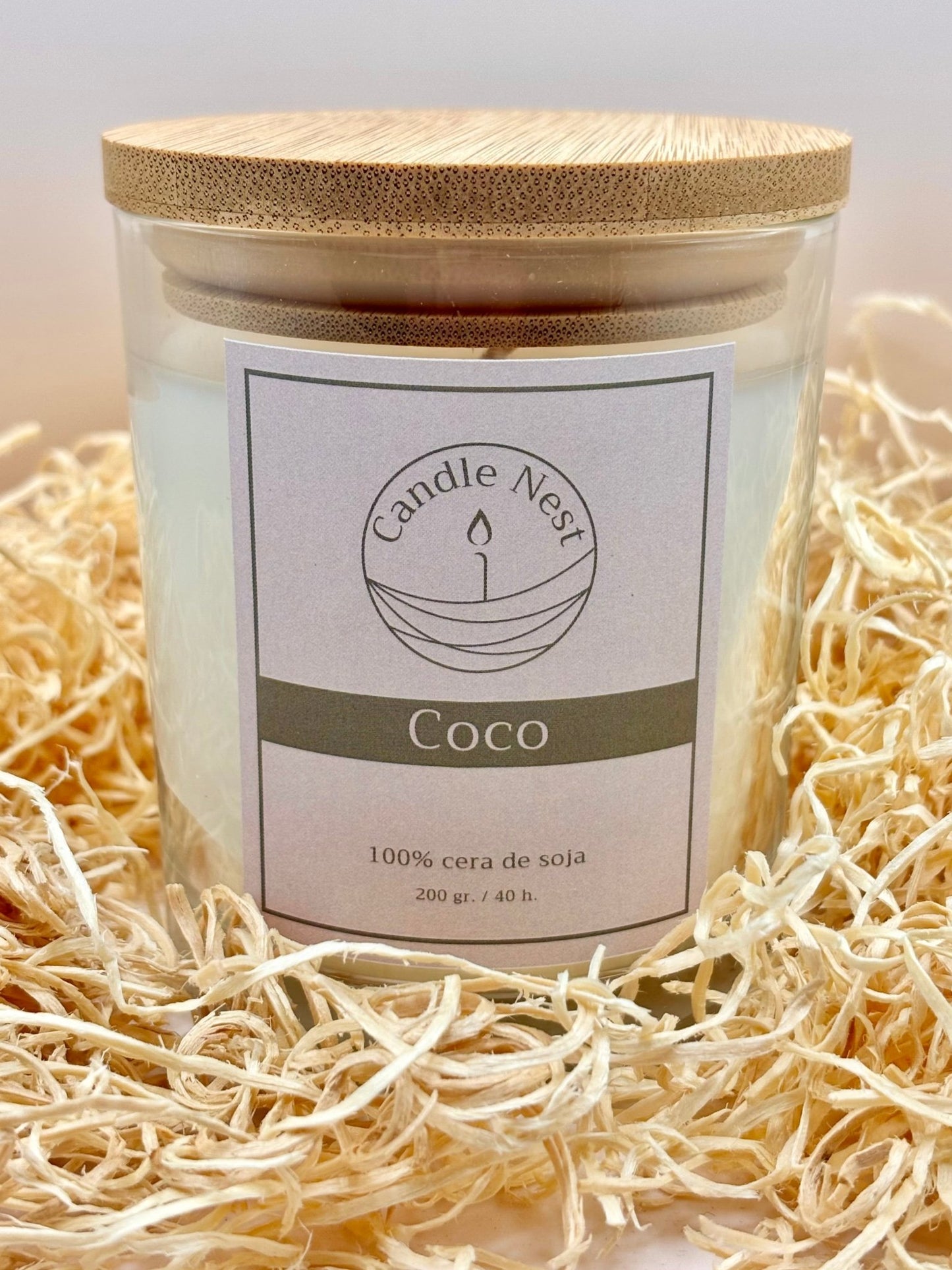 Vela de Soja Aroma Coco