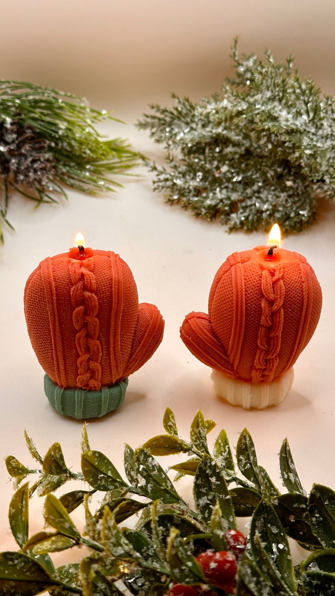 🧤 Pack 2 Velas Manoplas de Lana