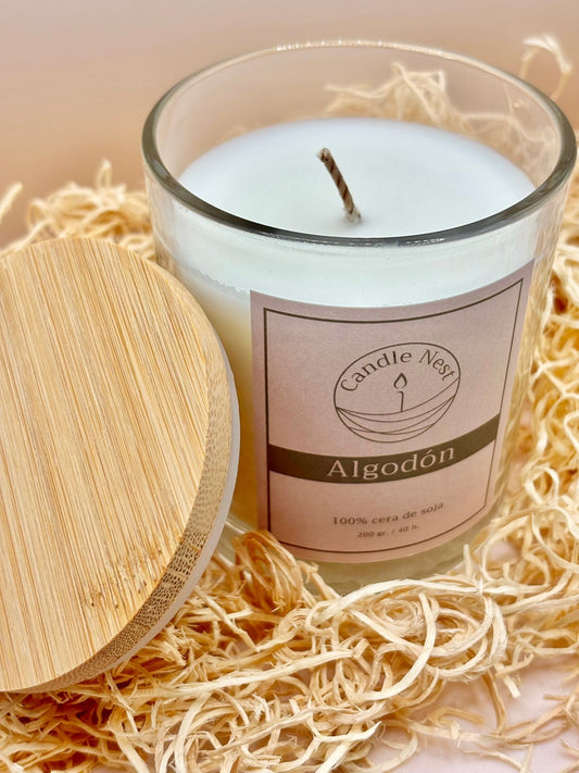 Vela de Soja Aroma Algodón