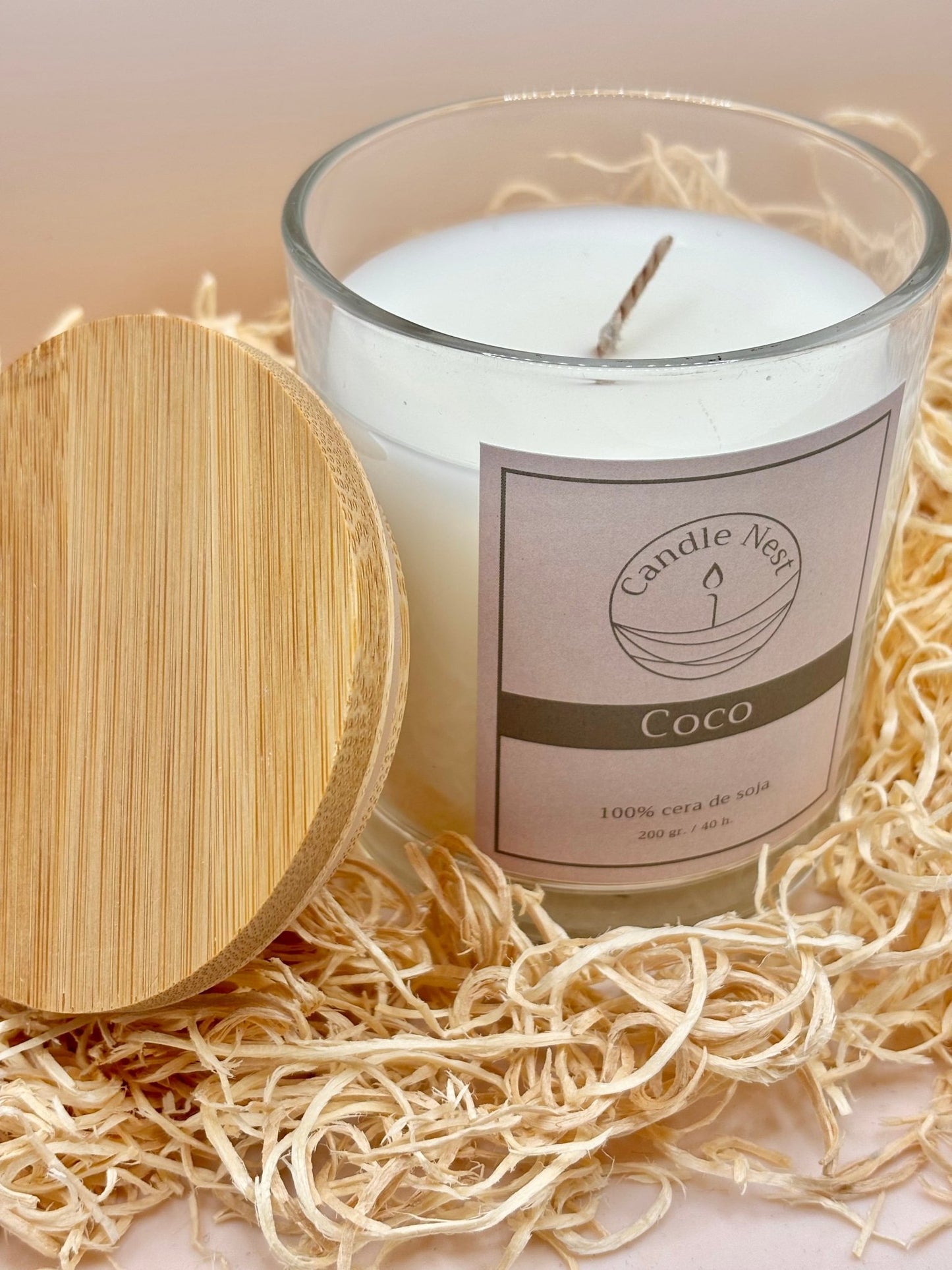 Vela de Soja Aroma Coco